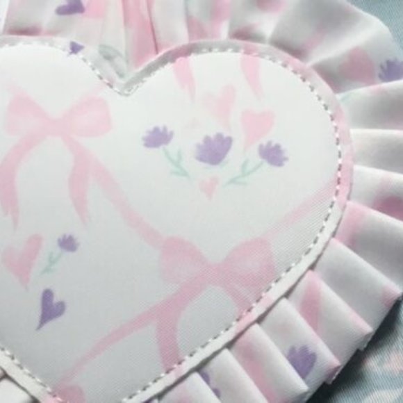 New Stoney Clover Lane SET of 4 COASTER High Tea Ruffle Sugar Cube White Pink - Picture 2 of 5